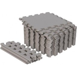 Gorilla Sports Vloermatten - Beschermingsmatten - 18 matten + 18 eindstukken - 30x30 - Puzzel mat