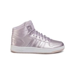 adidas - maat 40 2/3 - Hoops 2.0 Mid Dames Sneakers - Mauve/Mauve/Ftwr White