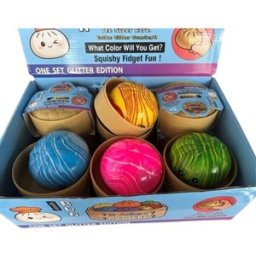 Dumpling Squishy Marble/Rainbow (8,5 cm)