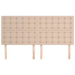 vidaXL Hoofdbord cappuccino 160x5x118/128 cm Kunstleer