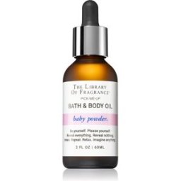 The Library of Fragrance Baby Powder Body Olie voor in Bad Unisex 60 ml