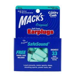 Macks Soft Foam Earplugs SafeSound Original