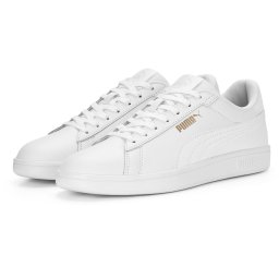 PUMA - maat 40.5 - PUMA Smash 3.0 Unisex Sneakers - Gray Sky-Warm White