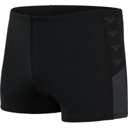 Speedo Maat M Boom Logo Splice Aquashort Heren - Zwart / Grijs - maat 5