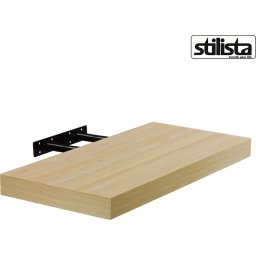 Stilista wandplank zwevend – wandplank – wandplanken – trendy design – MDF vezelplaat – 3,8 cm dik – Licht bruin – 90 x 23,5 x 3,8 cm