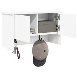 vidaXL Wandgemonteerde kapstok Muurmontage Wit 50 x 20 x 30 cm