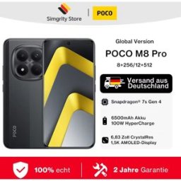 Wereldwijde versie POCO M8 Pro 5G Snapdragon 7s Gen 4-processor Smartphone 6,83" AMOLED-scherm 50 MP camera 6500 mAh grote batterij Xiaomi-mobiele telefoon groen