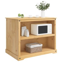 vidaXL Keuken Eiland Set 2 st Honing Wax 112 x 77 x 91,5 cm