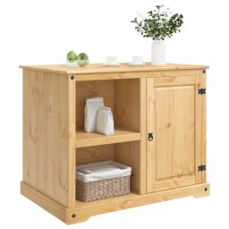 vidaXL Keuken Eiland Set 2 st Honing Wax 112 x 77 x 91,5 cm