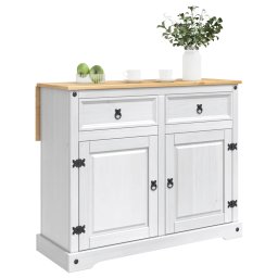 vidaXL Keuken Eiland Set 2 st Wit en Honing Was 112 x 70 x 91,5 cm