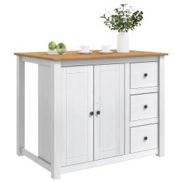 vidaXL Keuken Eiland Set 2 st PANAMA Wit en Honing Was