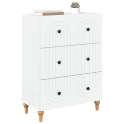 vidaXL Ladenkast Wit 66 x 34,5 x 90 cm Bewerkt hout