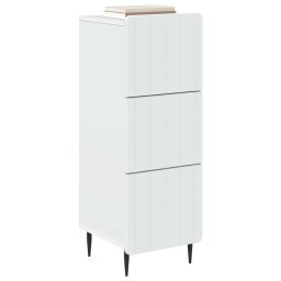 vidaXL Ladenkast Wit 33 x 34,5 x 92 cm Bewerkt hout
