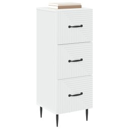 vidaXL Ladenkast Wit 33 x 34,5 x 89,5 cm Bewerkt hout