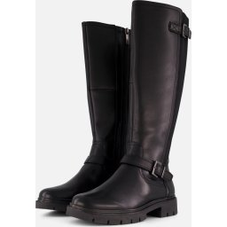 Tamaris - mt 40 - Hoge laarzen zwart Textiel - Dames