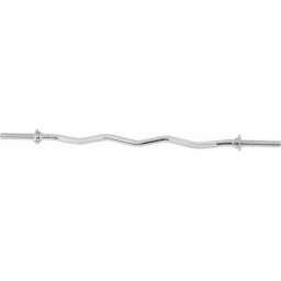 Gorilla Sports EZ Curl Stang - Halterstang - Barbell - 120 cm - 30/31 mm - Incl. Schroefsluiting