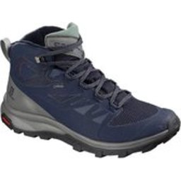 Salomon - maat 44 2/3- Outline Mid Gtx Wandelschoenen Heren - Medieval Blue / Castor Gray / Green Milieu