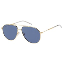 Tommy Hilfiger Zonnebril Th1585/s 000/ku Unisex Goud Met Blauwe Lens