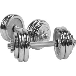 Gorilla Sports Dumbbell set 30 kg - 2 x 15 kg - 30 mm - Verstelbare halters