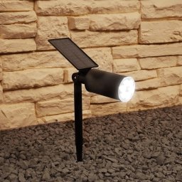 Solar spot accent met grondspies warm wit
