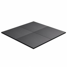 Gorilla Sports Vloermatten Rubber - Beschermingsmatten - 4 stuks - 50 x 50 cm - Zwart - Sportvloer