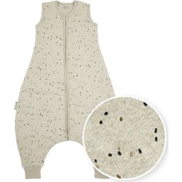 Meyco Baby - 104 cm - Rib Mini Spot baby winter slaapoverall jumper - melange