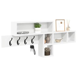 vidaXL Wandgemonteerde kapstok Muurmontage Wit 100 x 12 x 43,5 cm