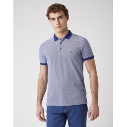 Wrangler Maat M SHORT SLEEVE REFINED POLO - TWILIGHT BLUE - Mannen