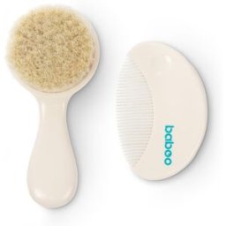 Baboo Baby Hair Brush and Comb Set set voor het Haar voor Kinderen vanaf Geboorte 2 st