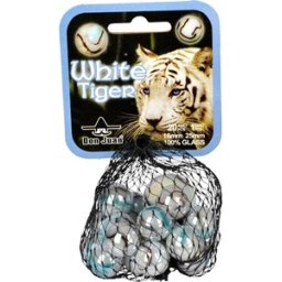 20+1 White Tiger Knikkers