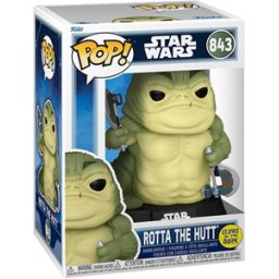 Funko Pop! - Star Wars - Mandalorian & Grogu - Rotta The Hut (GITD) #843
