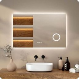 Mirlux Badkamerspiegel - 110x70cm - Frameloos