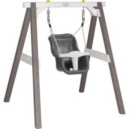 AXI Baby Schommel Grijs/wit met zitje Grijs/wit