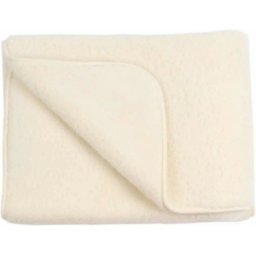 WOLLIES Amsterdam - Wieg Deken - Wit - Merino Wol - 75 x 100 CM