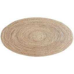 WOLLIES Amsterdam Zeegras Vloerkleed, Handgemaakt, Naturel, ⌀150 cm