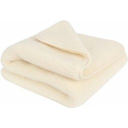 WOLLIES Amsterdam Ledikant Deken - Wit - Merino Wol - 135 x 95 CM