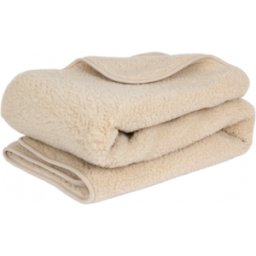 WOLLIES Amsterdam Ledikant Deken - Amandel - Merino Wol - 135 x 95 cm