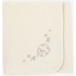 WOLLIES Amsterdam - Wieg Deken - Wit Schaapje - Merino Wol - 75 x 100 CM