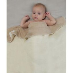 WOLLIES Amsterdam Baby Dekentje - 100% Katoen - 100 x 75 cm - Beige/Bruin