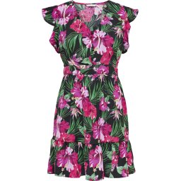 ONLY Maat L ONLLINDA CAPSLEEVE V-NECK DRESS CS PTM Dames Jurk