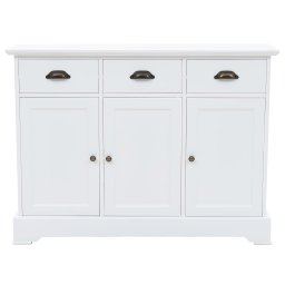 vidaXL Dressoir met 3 deuren 105x35x77,5 cm MDF en grenenhout