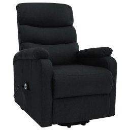vidaXL Sta-op-massagestoel stof zwart