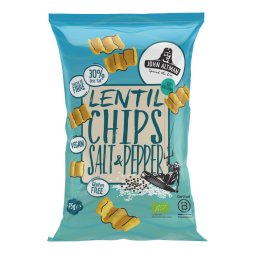John Altman Lentil Chips Salt & Pepper Bio