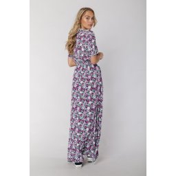 Colourful Rebel Maat M Very Scattered Flower Maxi Blazer Collar Jurk