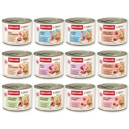 12x200g Adult Mix Gevogelte (6 soorten zonder Rund) Animonda Carny Kattenvoer
