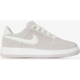 Schoenen Nike Air Force 1 Low Suede- Baby Grijs/wit Unisex 28,5