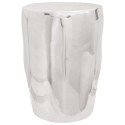 vidaXL Kruk Zilver Aluminium