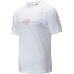 New Balance Maat L MT01516 Heren Sportshirt - White