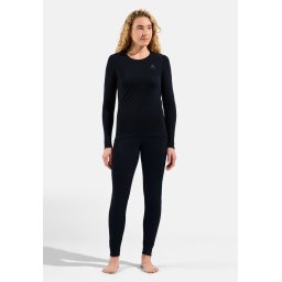 Odlo Maat S Natural Merino 200 Lange Mouwen Thermoshirt Vrouwen - Zwart