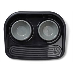 SAVIC BUTLER VOERSTATION HAPPY PLANET ZWART 45X36X8 CM
